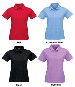 TRI MOUNTAIN Lady Montecito Tonal Plaid Polo