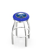 Buffalo Sabres NHL Flat Ring Chrome Bar Stool
