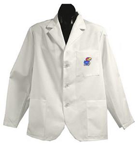 University of Kansas White Short Labcoats