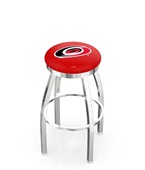 Carolina Hurricanes NHL Flat Ring Chrome Bar Stool Carolina Hurricanes NHL Flat Ring Chrome Bar Stool