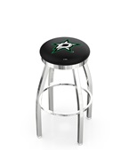 Dallas Stars NHL Flat Ring Chrome Bar Stool Dallas Stars NHL Flat Ring Chrome Bar Stool