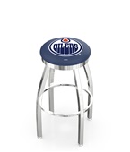 Edmonton Oilers NHL Flat Ring Chrome Bar Stool Edmonton Oilers NHL Flat Ring Chrome Bar Stool