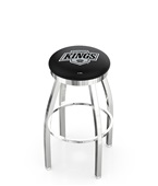 Los Angeles Kings NHL Flat Ring Chrome Bar Stool Los Angeles Kings NHL Flat Ring Chrome Bar Stool