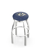 Nashville Predators NHL Flat Ring Chrome Bar Stool