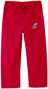 University of Kansas Kid's Red Scrub Pant