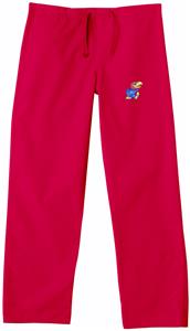 University of Kansas Red Classic Scrub Pants