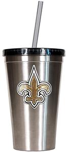NFL New Orleans Saints 16oz Tumbler with Straw
