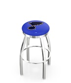 St Louis Blues NHL Flat Ring Chrome Bar Stool St Louis Blues NHL Flat Ring Chrome Bar Stool