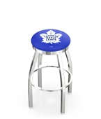 Toronto Maple Leafs NHL Flat Ring Chrome Bar Stool Toronto Maple Leafs NHL Flat Ring Chrome Bar Stool