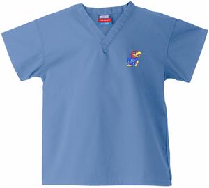 University of Kansas Kid's Sky Scrub Tops