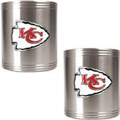 NFL Kansas City Chiefs Stainless Steel Can Holders