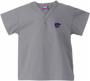 Kansas State University Kid's Gray Scrub Tops