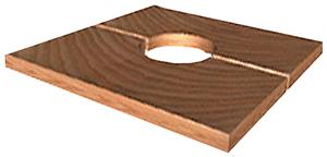 Porter Football Pole Plug - Blank Wood