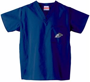 University of Akron Navy Classic Scrub Tops