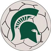 Fan Mats Michigan State University Soccer Ball Mat Fan Mats Michigan State University Soccer Ball Mat