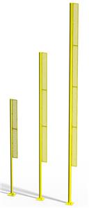 Porter Baseball Surface Mount Foul Poles (Pair)