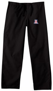 University of Arizona Black Classic Scrub Pants