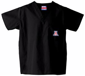 University of Arizona Black Classic Scrub Tops