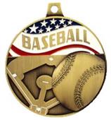 Hasty Awards 2.25" Americana Baseball Medals