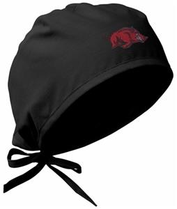 Univ of Arkansas Razorbacks Black Surgical Caps