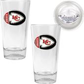 NFL Kansas City Chiefs 2 Piece Pint Glass Set