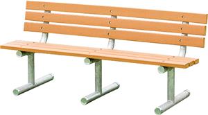 Porter Recycled Plastic Plank 6' Bench