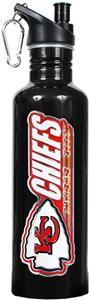 NFL Kansas City Chiefs Black Water Bottle