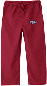 Univ of Arkansas Razorback Kids Crimson Scrub Pant