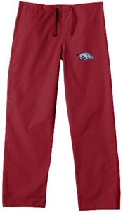 Univ of Arkansas Razorbacks Crimson Scrub Pants