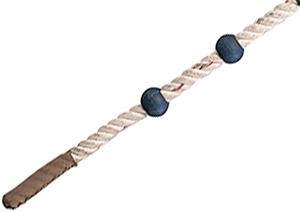 Porter Vinyl Boot End Dacron Rope w/ Rubber Knots