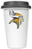 NFL Minnesota Vikings Ceramic Cup with Black Lid