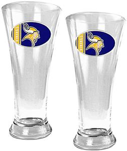 NFL Minnesota Vikings 2 Piece Pilsner Glass Set