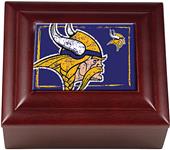 NFL Minnesota Vikings Mahogany Keepsake Box