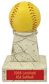 Hasty Awards 5" Softball Stone Tower Trophy Hasty Awards 5" Softball Stone Tower Trophy
