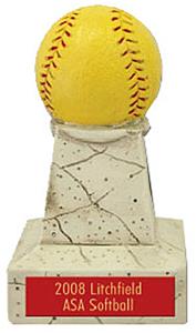 Hasty Awards Softball Stone-Like Tower Trophies
