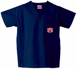 Auburn University Navy Classic Scrub Tops