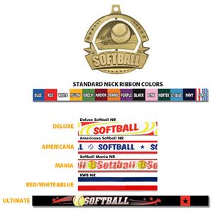Hasty Awards Spinner Softball Medals M-720