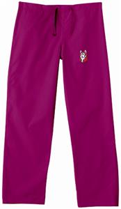 Bloomsburg University Maroon Classic Scrub Pants