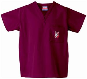 Bloomsburg University Maroon Classic Scrub Tops
