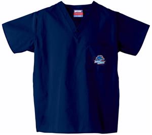 Boise State University Navy Classic Scrub Tops