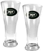 NFL New York Jets 2 Piece Pilsner Glass Set
