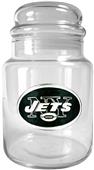 NFL New York Jets Glass Candy Jar