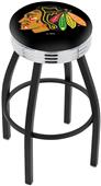 Chicago Blackhawks Blk NHL Ribbed Ring Bar Stool