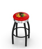Chicago Blackhawks Red NHL Ribbed Ring Bar Stool