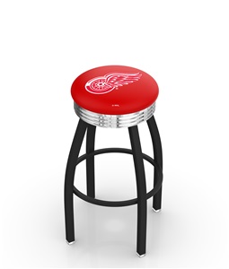 Detroit Red Wings NHL Ribbed Ring Bar Stool