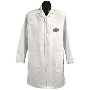 Brigham Young University White Long Labcoats