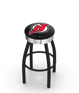 New Jersey Devils NHL Ribbed Ring Bar Stool