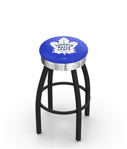 Toronto Maple Leafs NHL Ribbed Ring Bar Stool