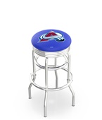 Colorado Avalanche NHL Rib Double-Ring Bar Stool Colorado Avalanche NHL Rib Double-Ring Bar Stool