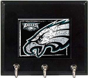 NFL Philadelphia Eagles Wood Keyhook Rack